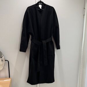 H&M Black Tie Coat for Women